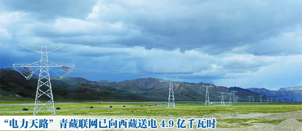 “電力天路”青藏聯(lián)網(wǎng)已向西藏送電4.9億千瓦時