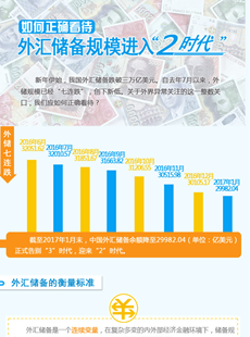 正確看待外匯儲備進入&ldquo;2&rdquo;時代