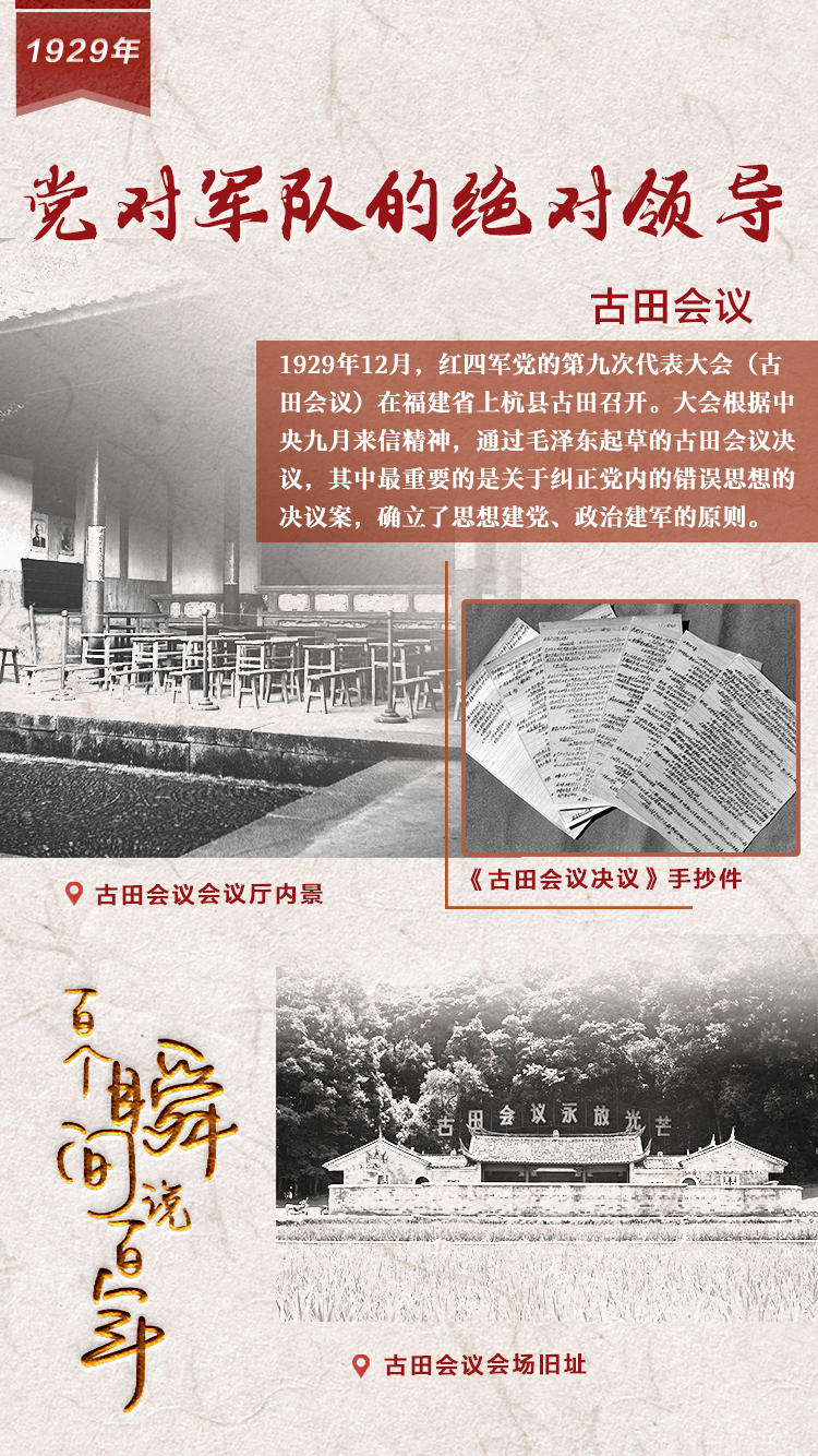 1929，黨對軍隊的絕對領導
