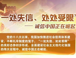 圖解：&ldquo;一處失信、處處受限&rdquo;&mdash;&mdash;誠信中國正在崛起