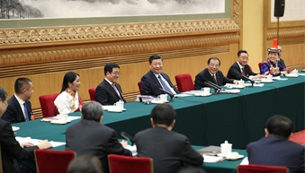 在甘肅團，習近平響鼓重錘