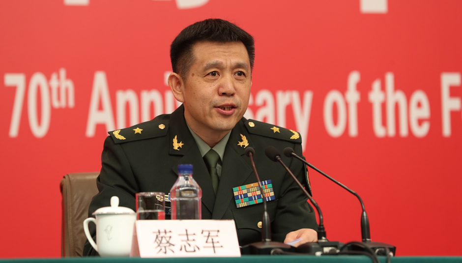 閱兵領導小組辦公室副主任、中央軍委聯合參謀部作戰局副局長蔡志軍