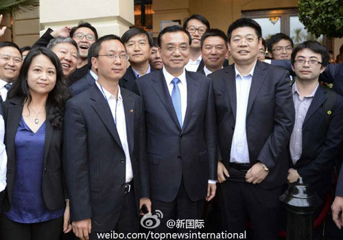 李克強：在非中企了解當地文化才能扎住根。圖片來源：&ldquo;新國際&rdquo;微博。